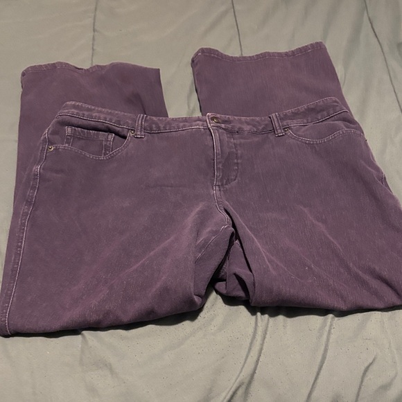 Coldwater Creek Denim - Coldwater Creek Purple Denim Jeans, Size 16P